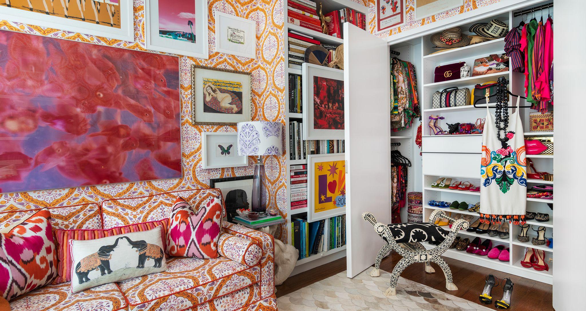 Wardrobe closet designed with shoe storage and dresser drawers by California Closets