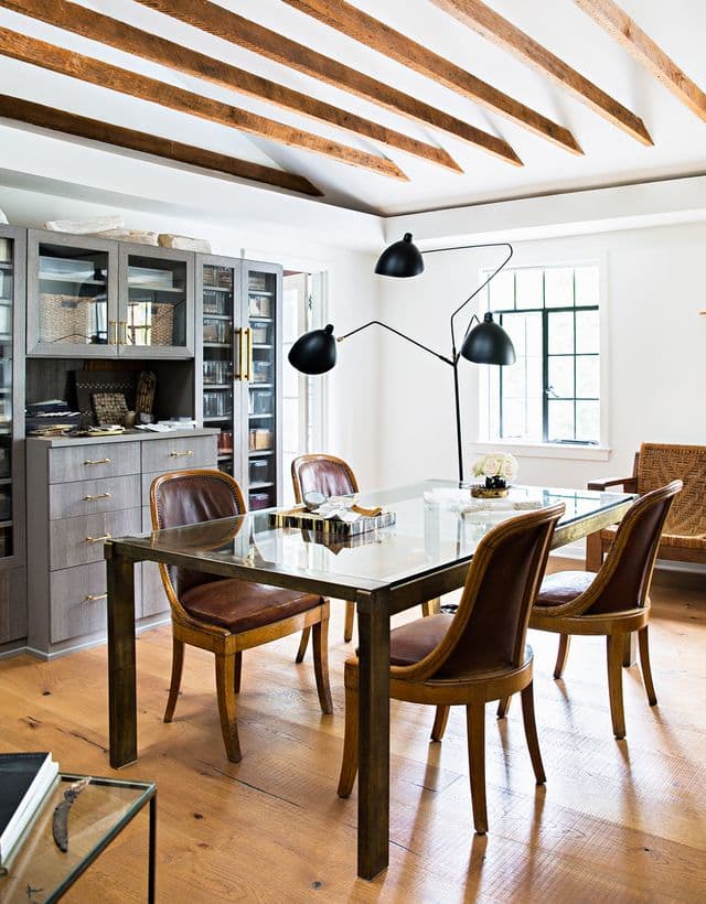 Custom office storage cabinets and workstation created for Jeremiah Brent by California Closets