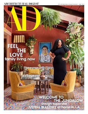 La revista AD destaca el armario personalizado de Justina Blakeney diseñado por California Closets