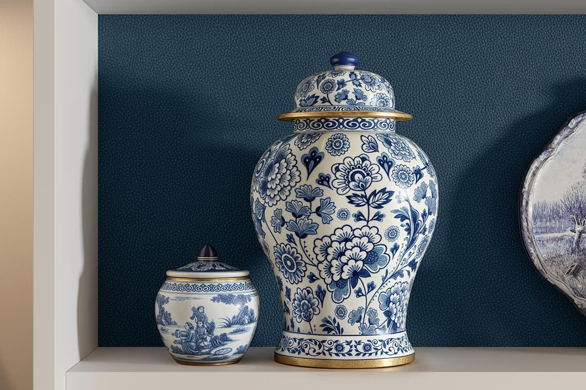 Despensa de cocina personalizada con paneles traseros de cuero para estantes o cubículos de California Closets