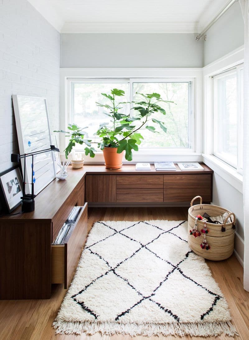 Custom designed small cabinets in a home office from California Closets