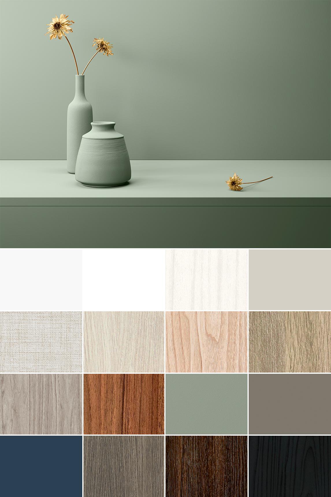 Clósets y sistemas de almacenamiento con acabados de madera y varios colores, diseñados por California Closets