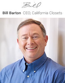 Bill Barton CEO California Closets